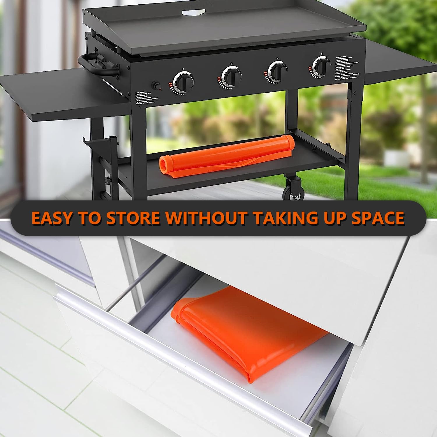 17" Tapete de silicona para Parrilla Blackstone de 17 - Imagen 9