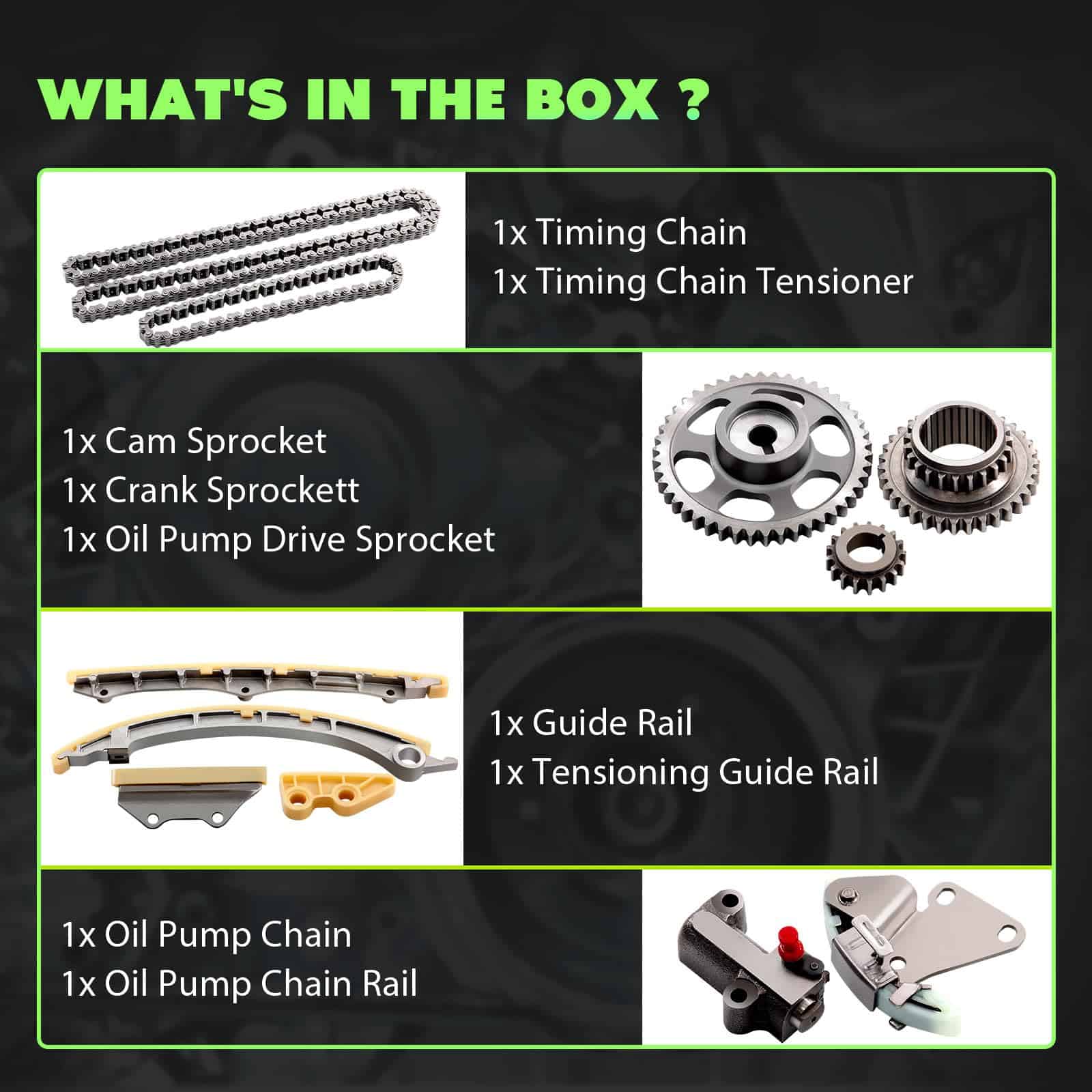 Juego de Cadena de Tiempo del Motor SCITOO para Acura ILX - Imagen 3