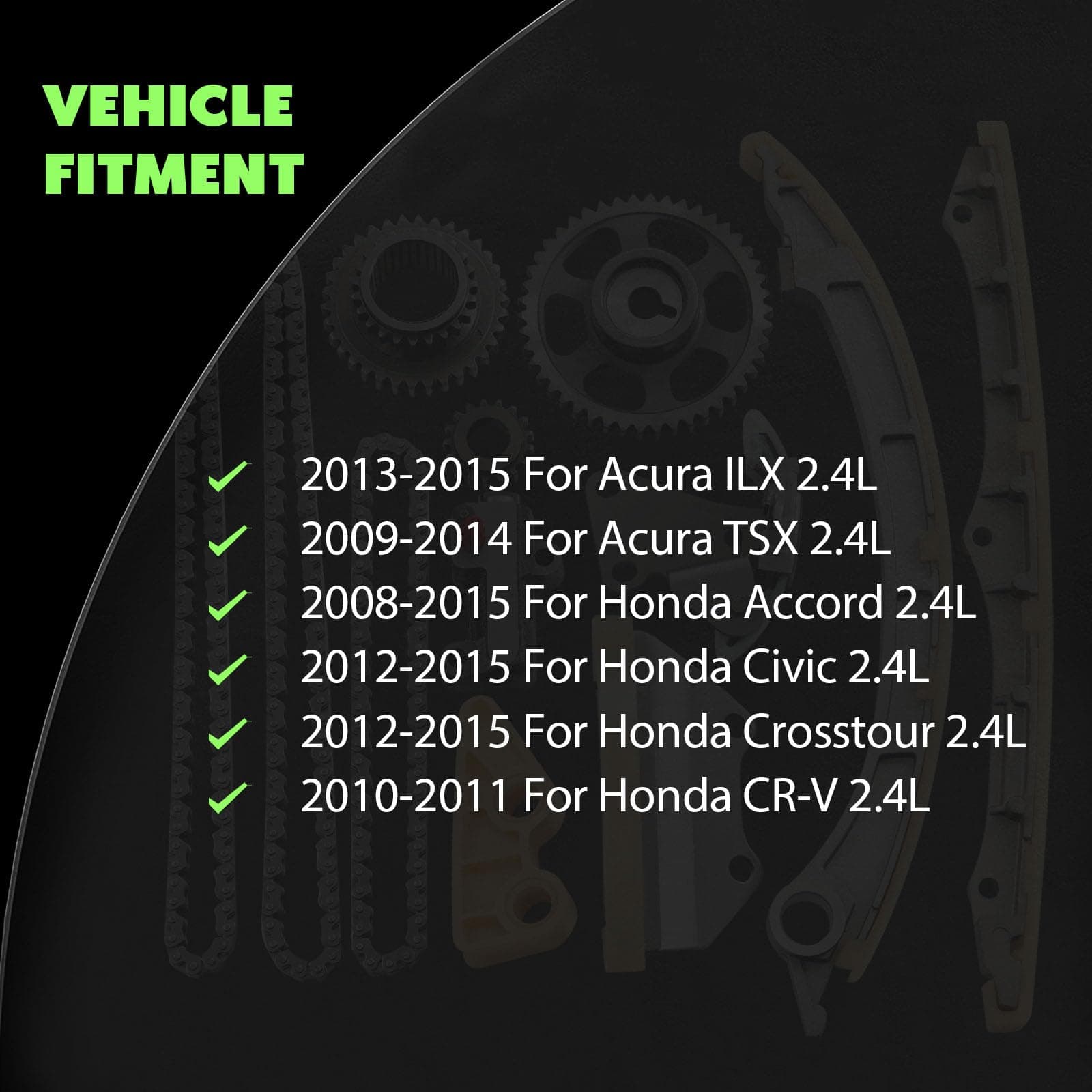 Juego de Cadena de Tiempo del Motor SCITOO para Acura ILX - Imagen 6