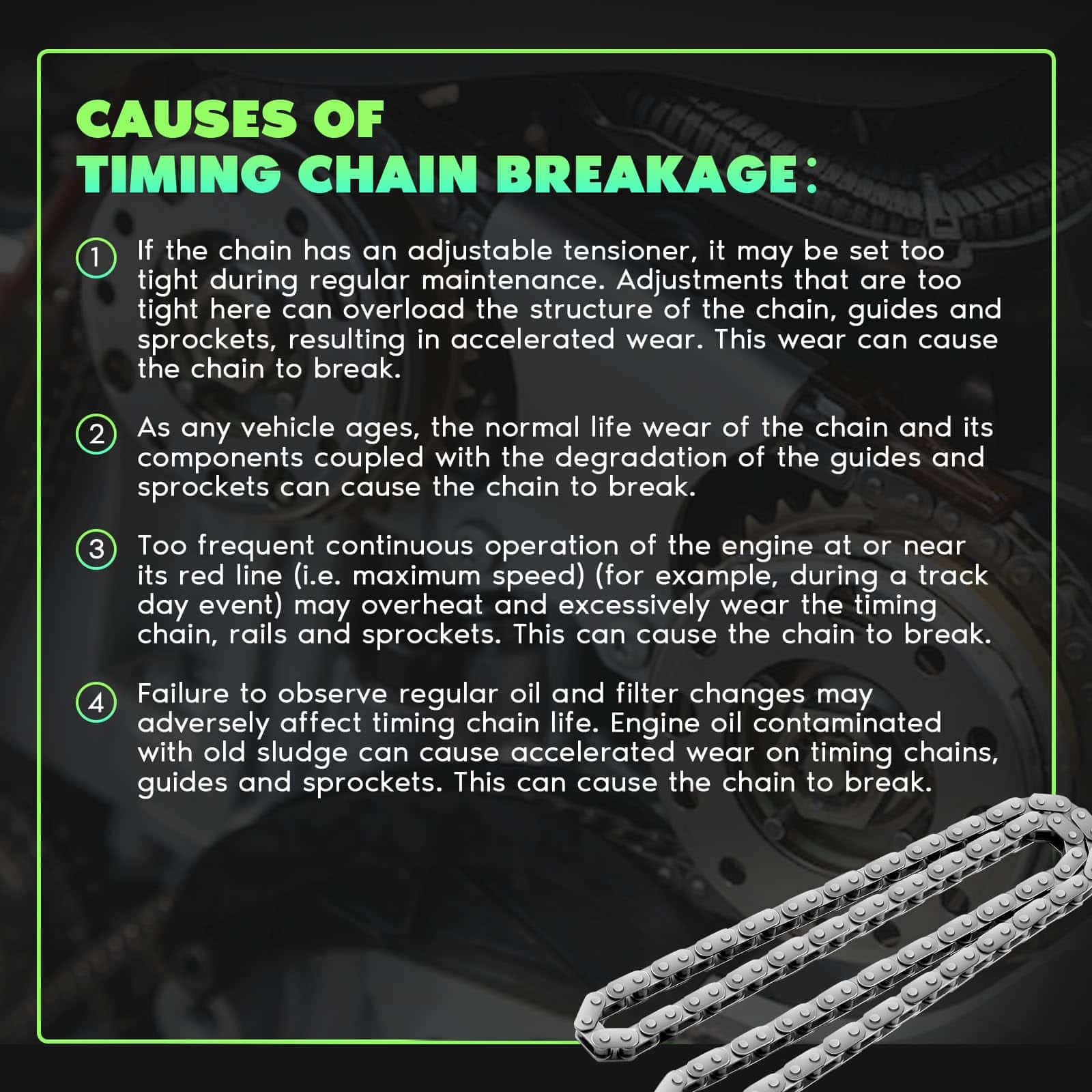 Kit de Cadena de Tiempo del Motor SCITOO - TK2000-VVT, - Imagen 4