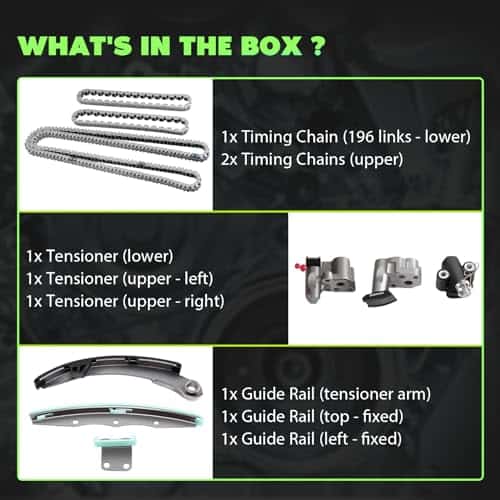 Kit de cadena de tiempo del motor SCITOO compatible con - Imagen 3