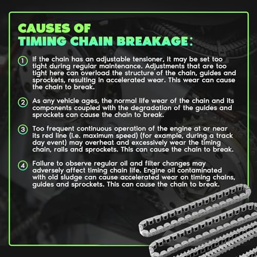 Kit de cadena de tiempo del motor SCITOO compatible con - Imagen 4