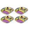 Platos de acero inoxidable Ahimsa para -Arcoíris / 4 Platos