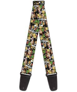 Correa de guitarra Looney Tunes de Buckle-Down, Collage de