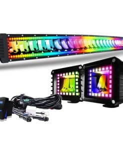 Ciascy Barra de Luz LED Curva RGBW de 52 pulgadas 300W