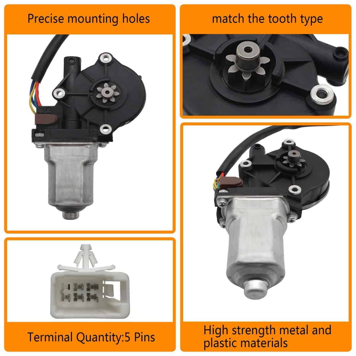 Motor del Levantavidrios Compatible con Toyota Sequoia - Imagen 5