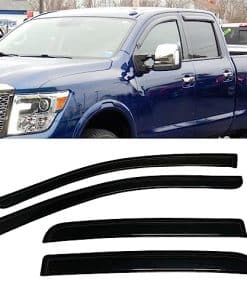 Visera de ventana para sol y lluvia con tintado ahumado