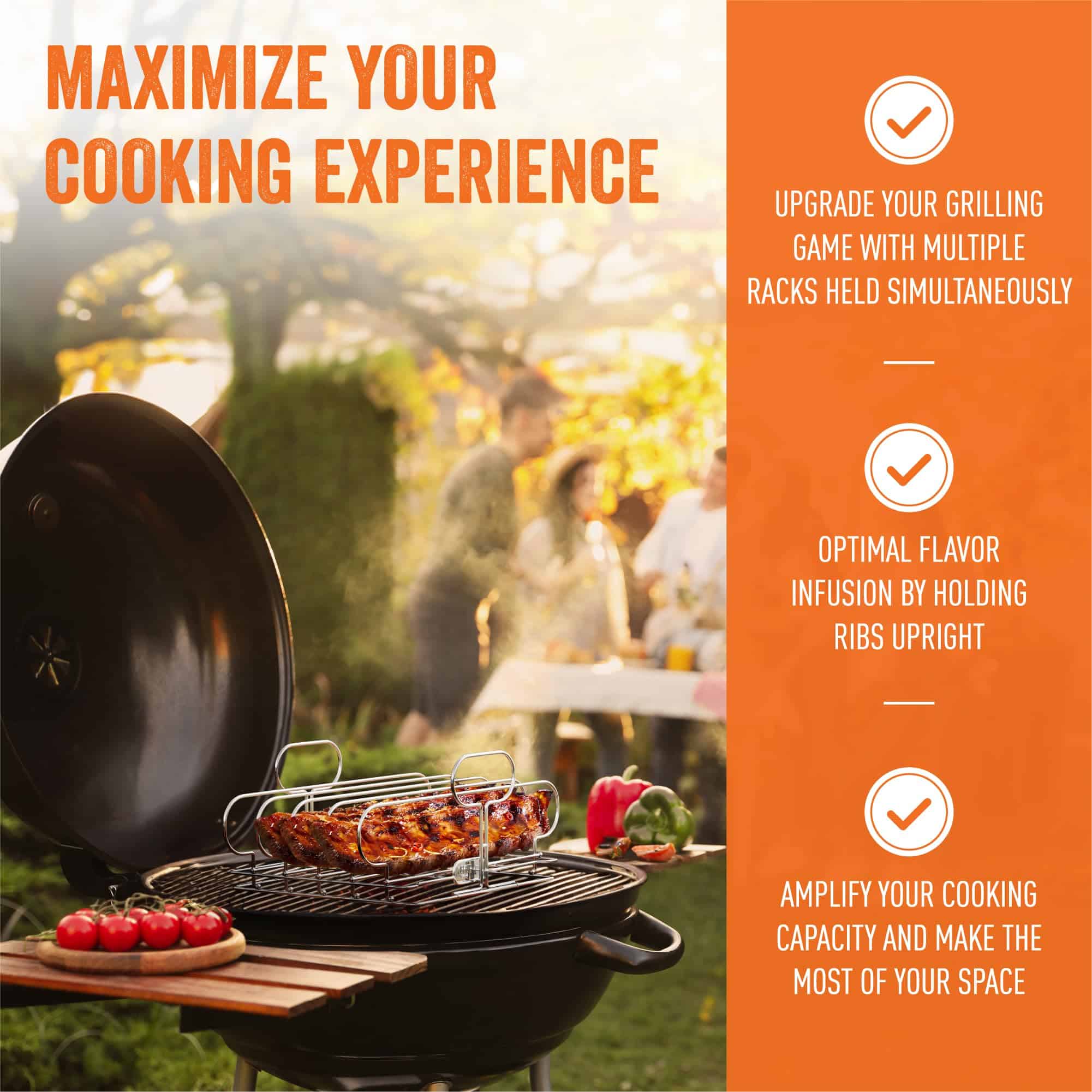 Racks para Costillas Yukon Glory para Asar y Ahumar | - Imagen 5