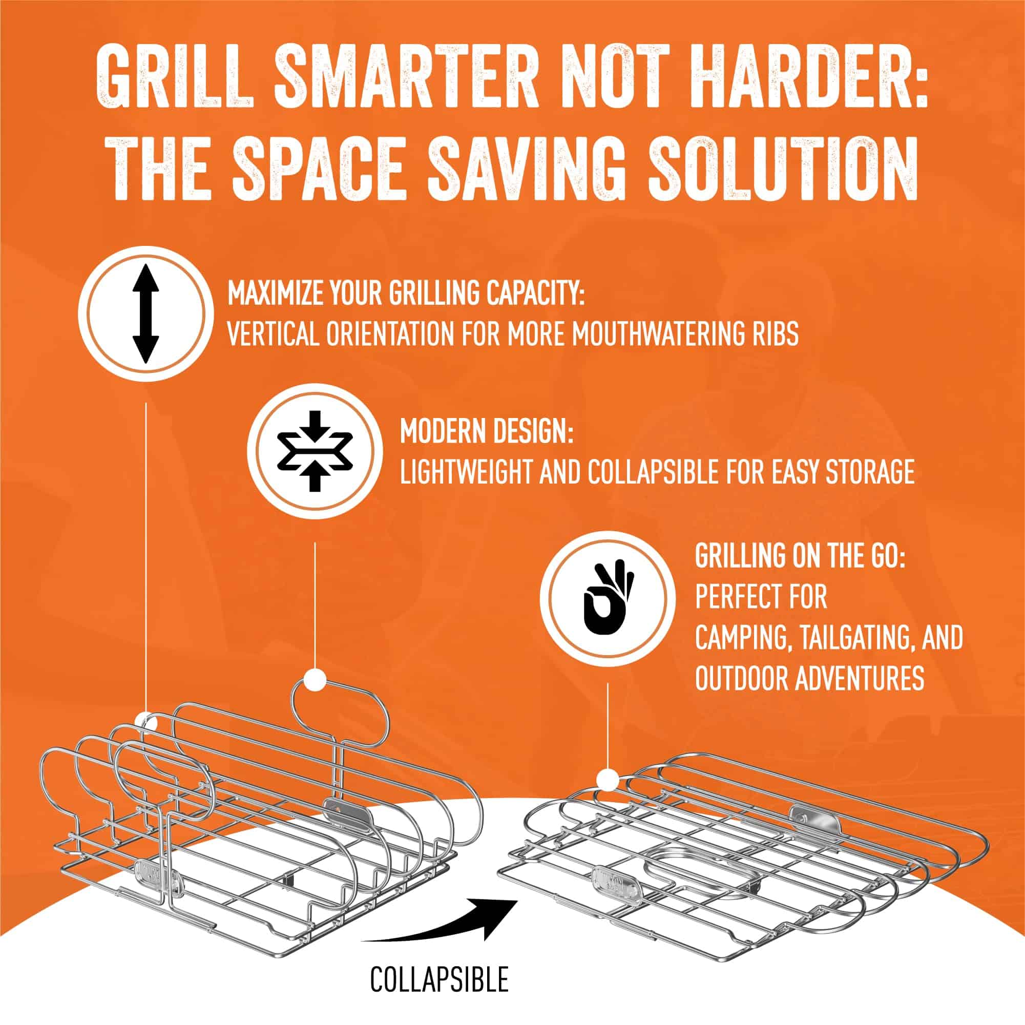 Racks para Costillas Yukon Glory para Asar y Ahumar | - Imagen 4
