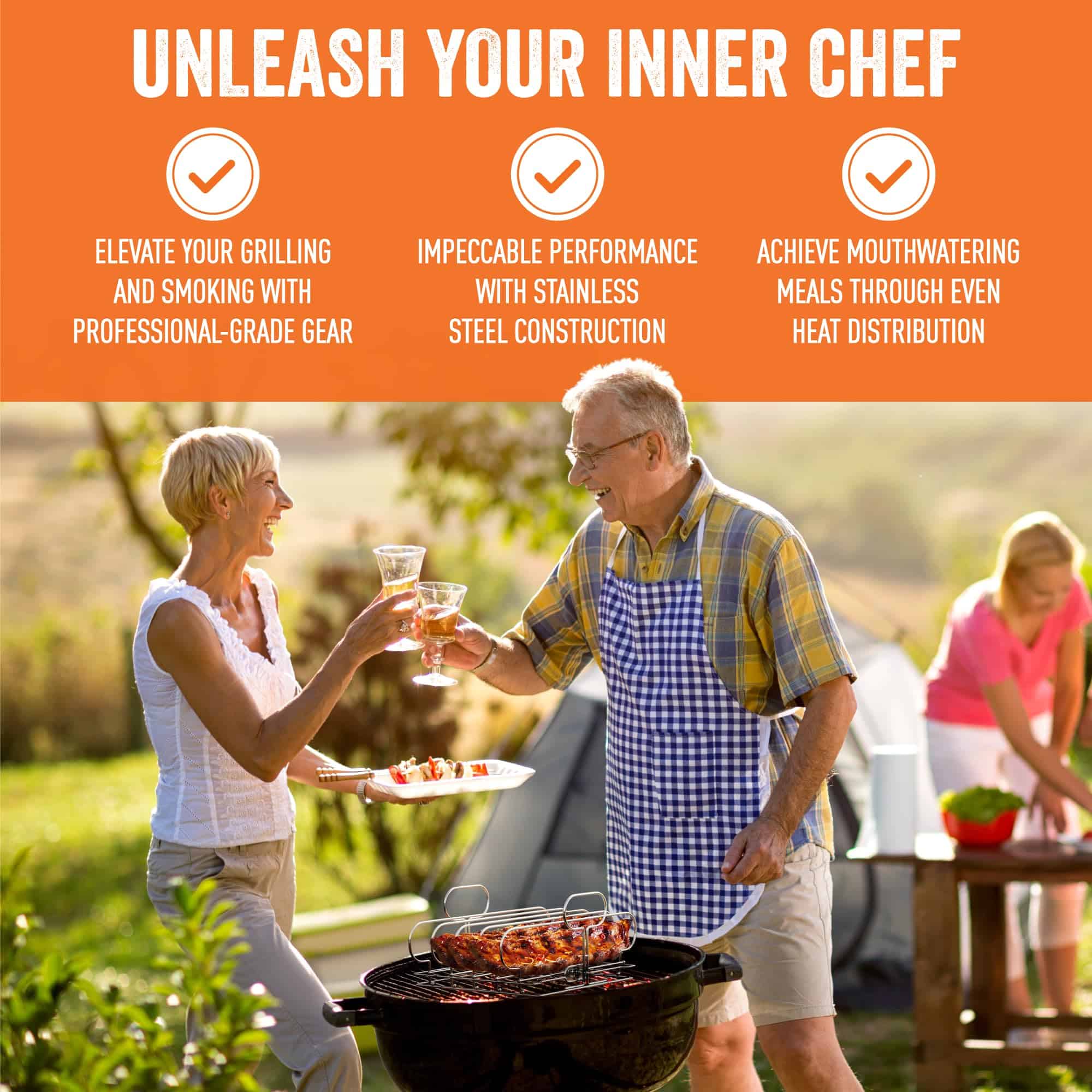 Racks para Costillas Yukon Glory para Asar y Ahumar | - Imagen 3