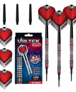 Set de Dardos de Punta Blanda Dart World Voltek de 90% de