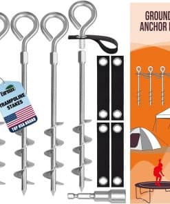 Clavijas de Trampolín Eurmax USA Anclas de Tornillo de