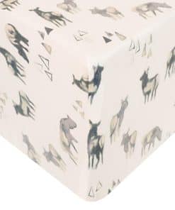 Sábana de cuna ajustada de punto premium Cody de Copper