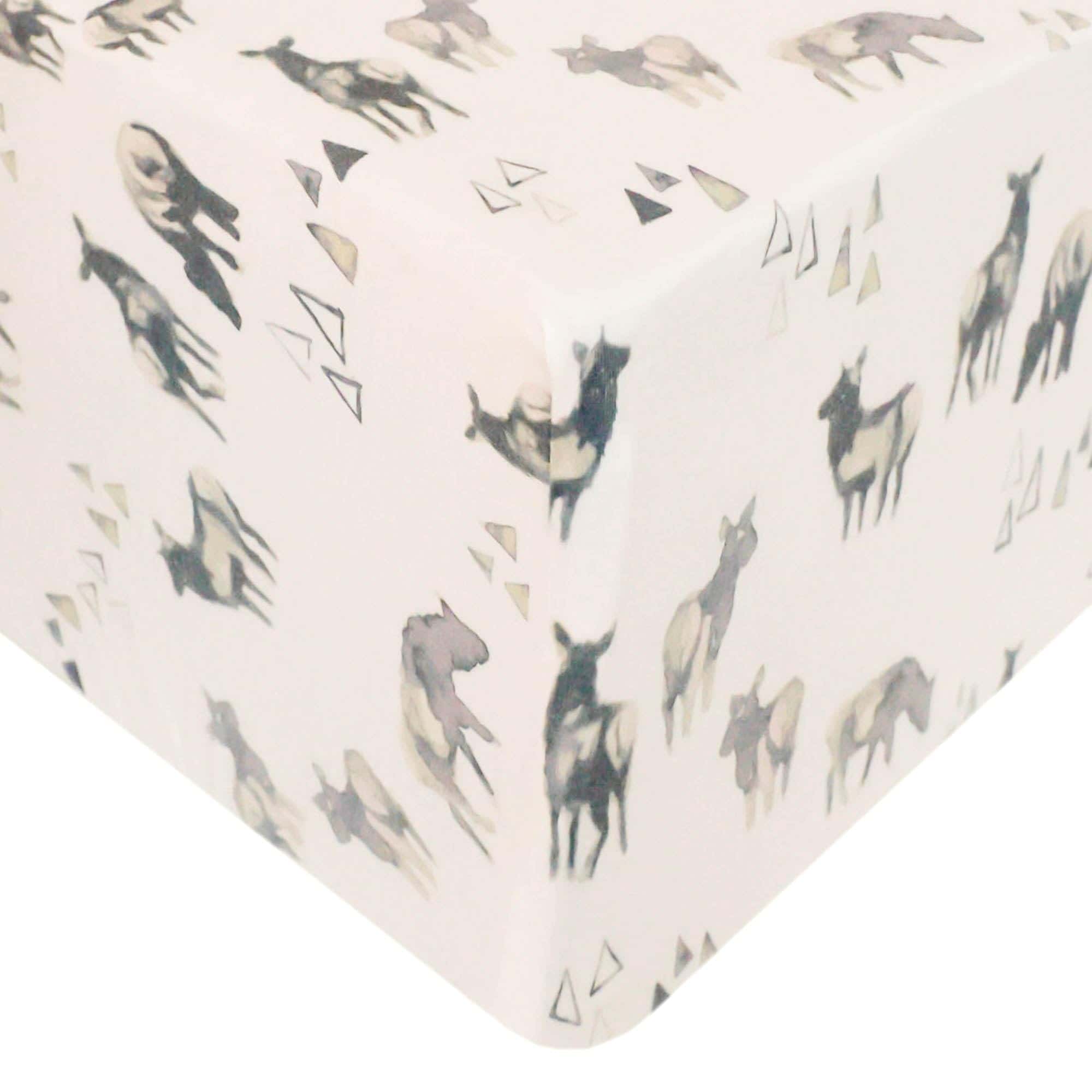 Sábana de cuna ajustada de punto premium Cody de Copper