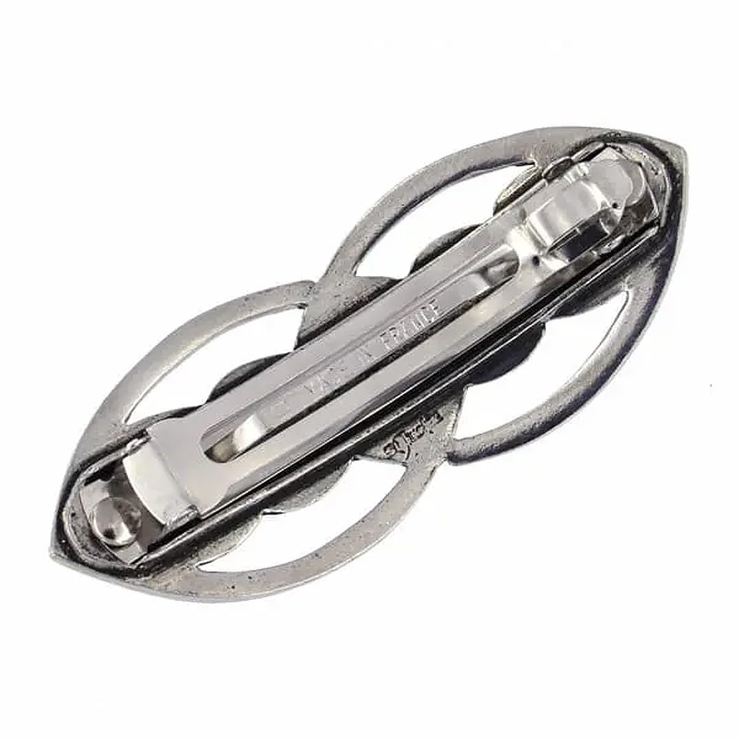 GaelSong Solid Pewter Hairslide with Wooden Pin Hair Clip - Imagen 6