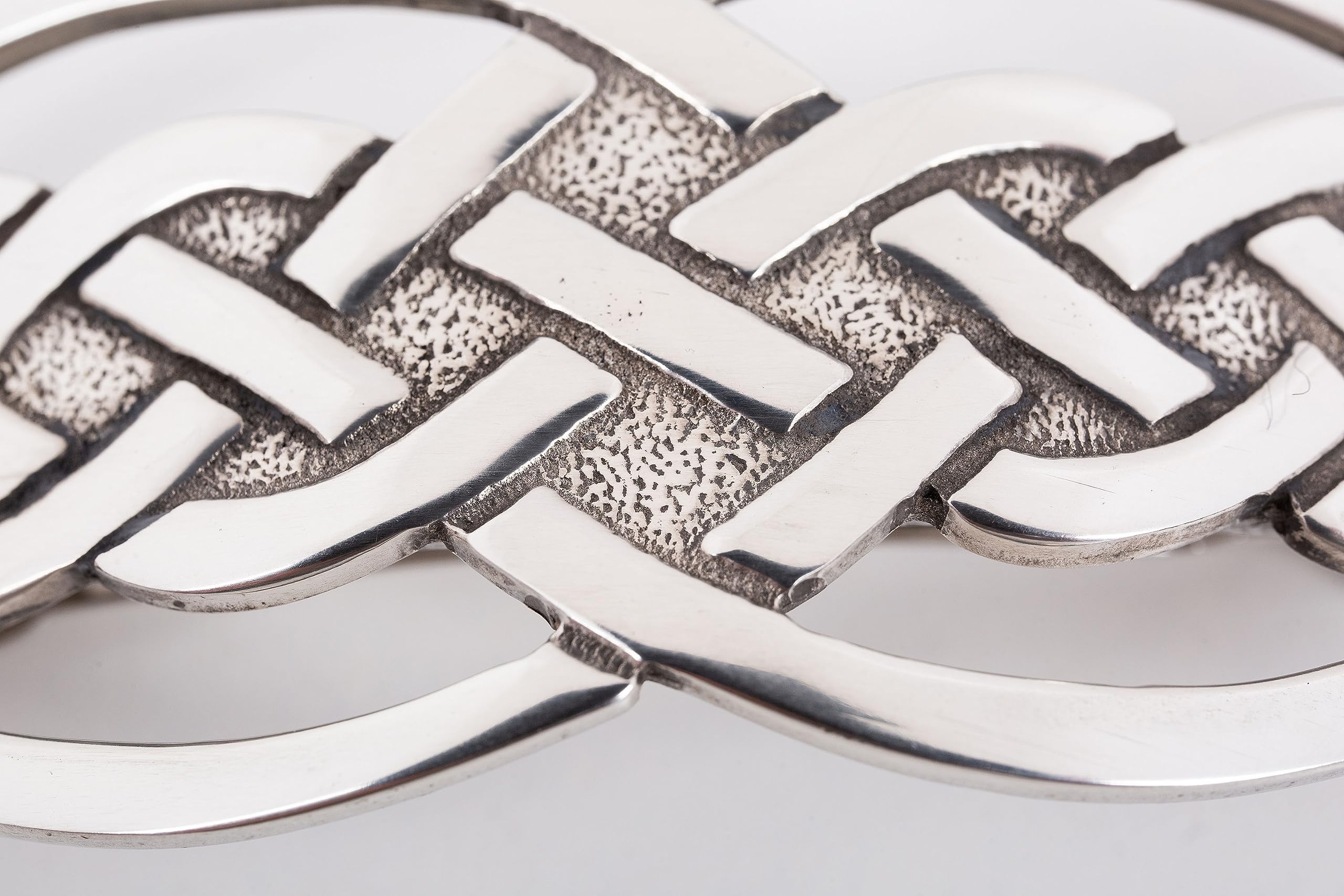 GaelSong Solid Pewter Hairslide with Wooden Pin Hair Clip - Imagen 3