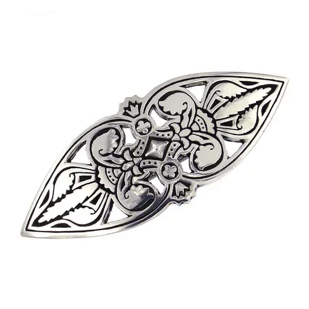 GaelSong Slide para cabello de peltre sólido con pasador de