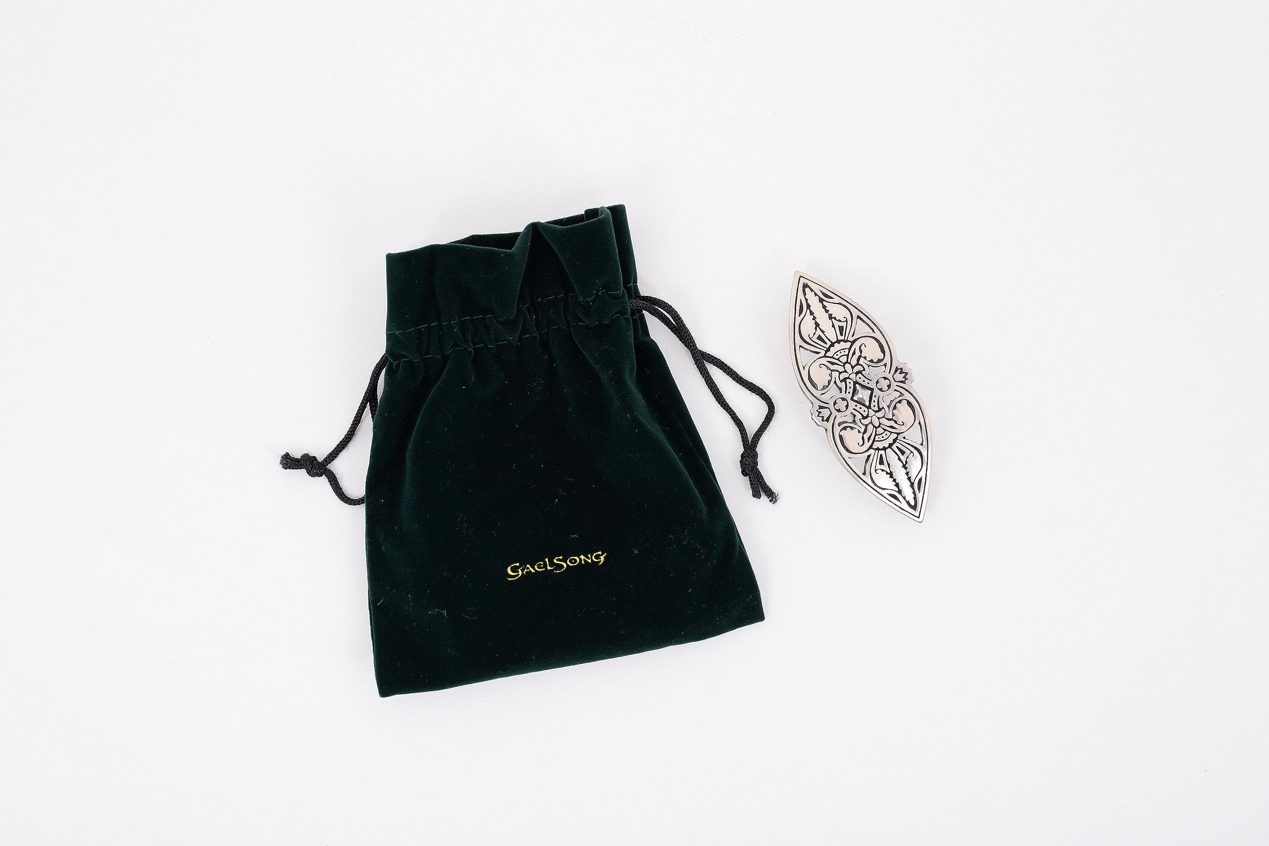 GaelSong Slide para cabello de peltre sólido con pasador de - Imagen 5