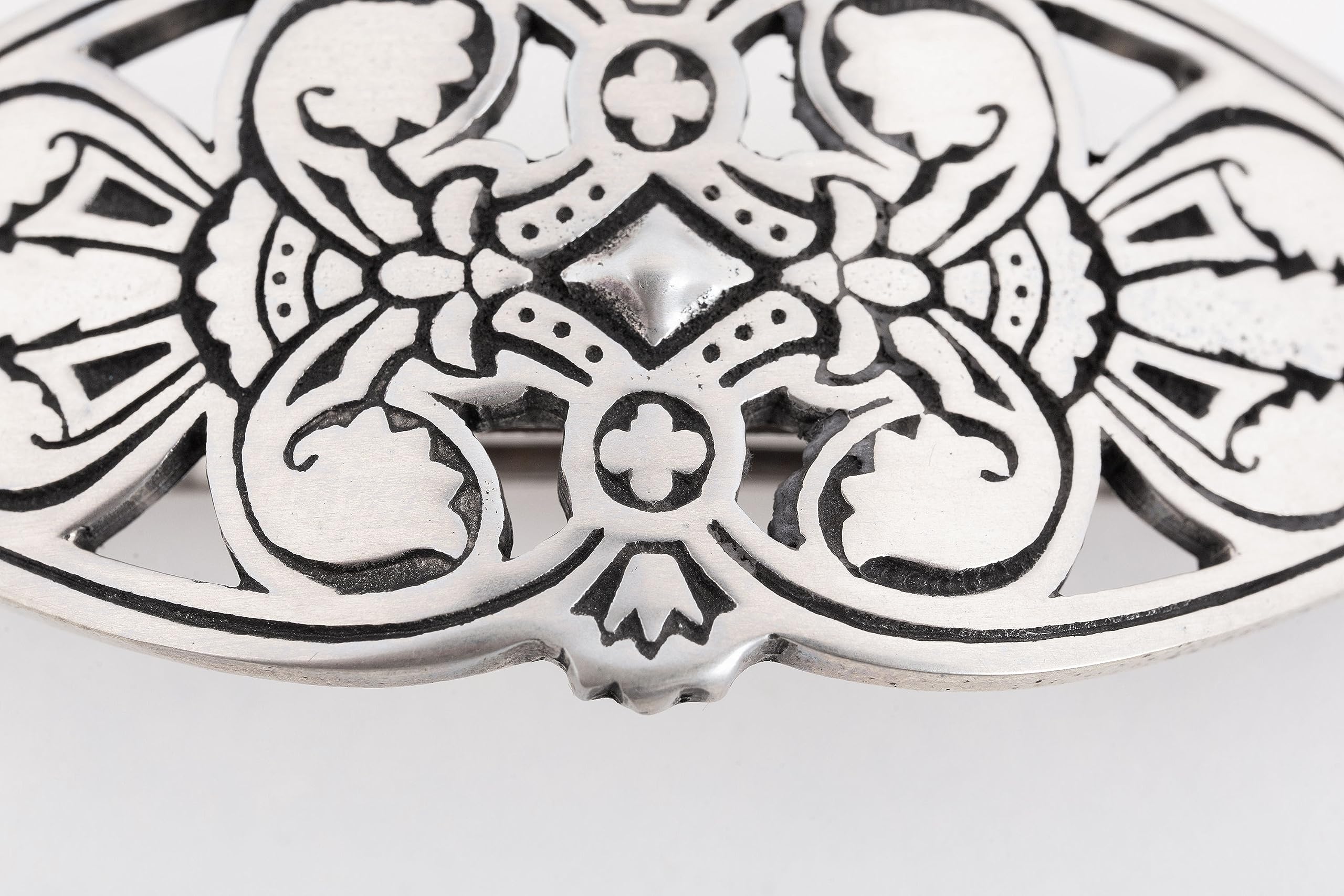 GaelSong Slide para cabello de peltre sólido con pasador de - Imagen 3