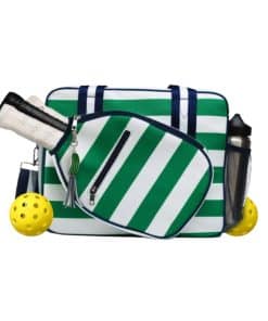 Bolso de Pickleball Lola Pickle - Serie de -Verde/Raya Blanc