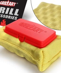 Cepillo de parrilla GRILLART sin cerdas, Almohadilla de