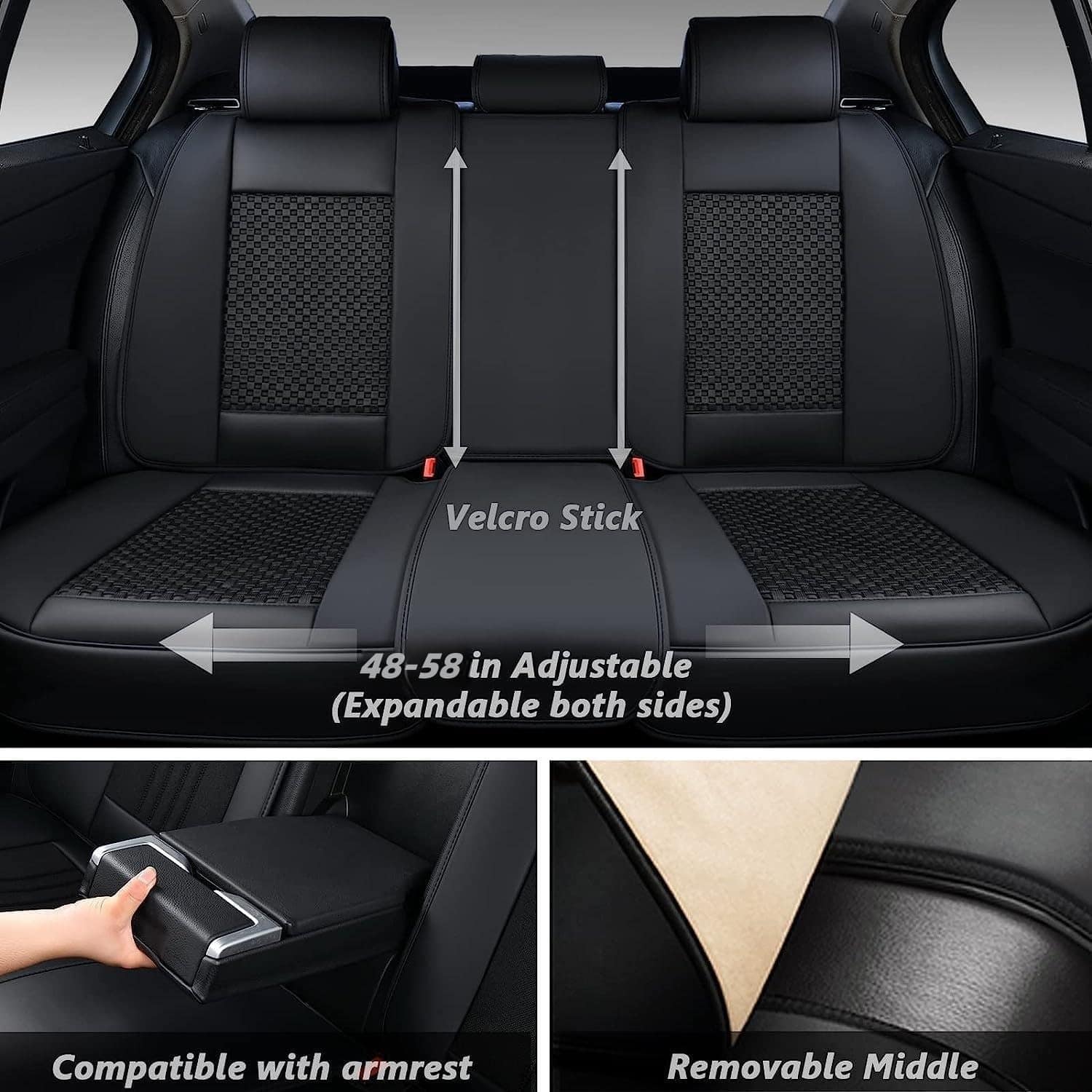 Cubiertas de Asiento para Automóvil, Juego Completo de 5 - Imagen 6