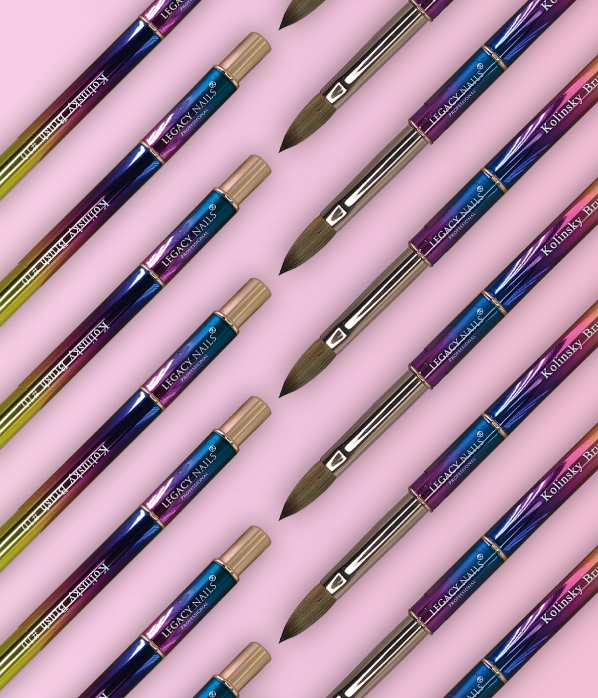 Legacy Nails Cepillo de Uñas Profesional de Kolinsky - Imagen 9