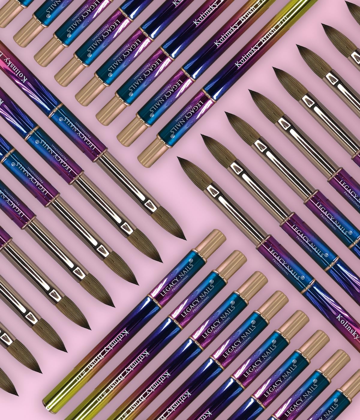 Legacy Nails Cepillo de Uñas Profesional de Kolinsky - Imagen 8