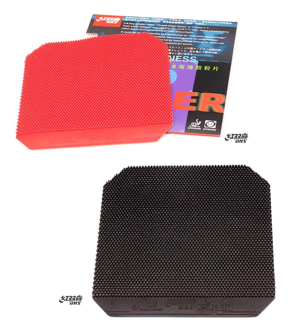 DHS C8(C-8 C8) Goma de Tenis de Mesa con Pimples hacia - Imagen 8
