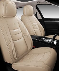 Juego de Fundas de Asientos de Cuero de Cobertura Completa