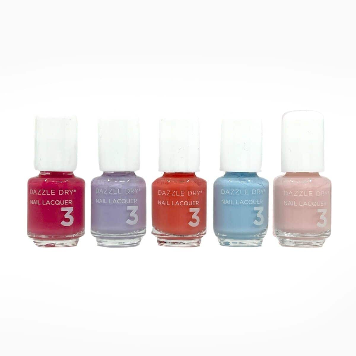 Dazzle Dry Mini Flight - Happy Hues- 5 Mini Lacquers