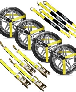 Kit de Correas Ajustables para Amarrar Neumáticos de