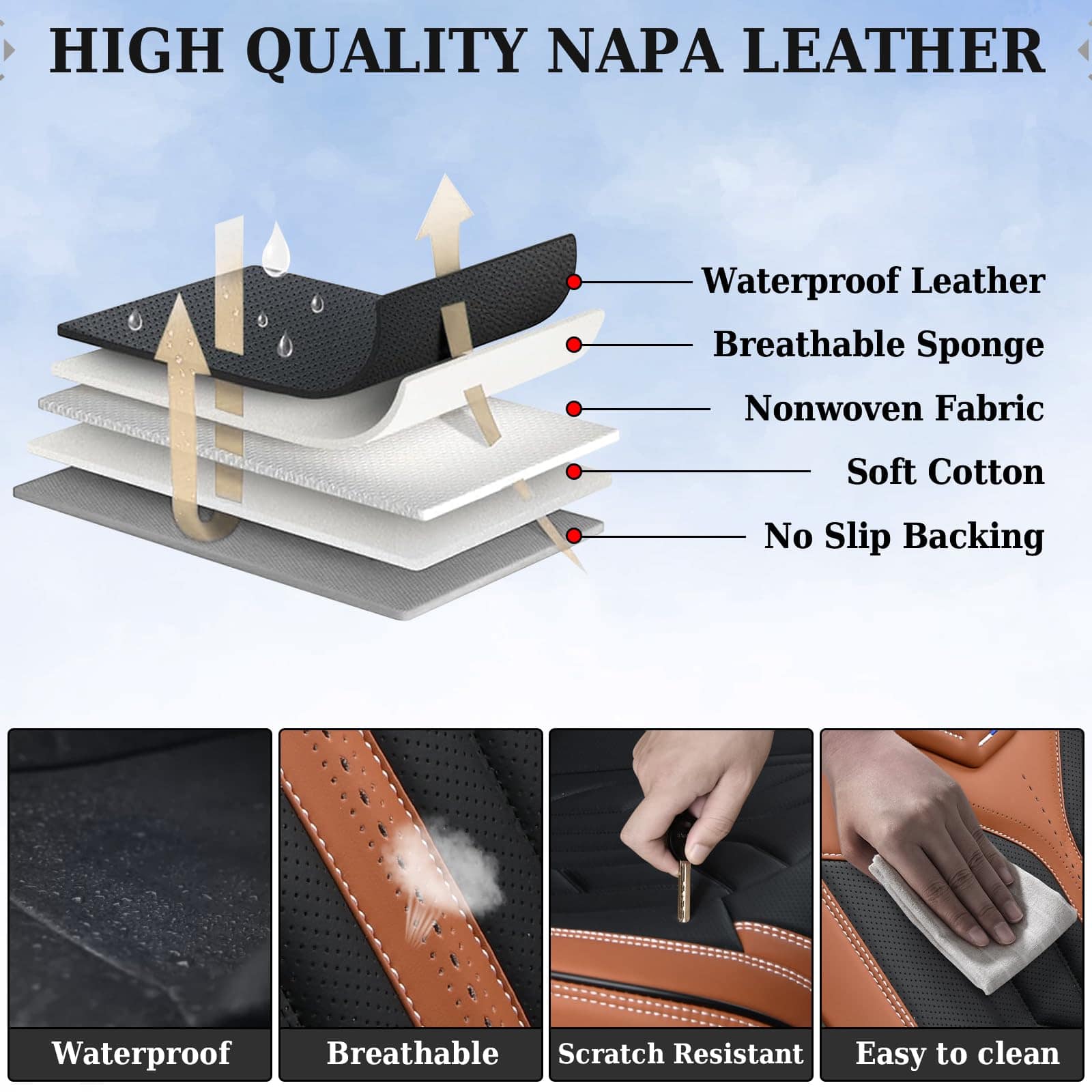 Cubierta de asiento Coverado, Juego completo de fundas para - Imagen 9