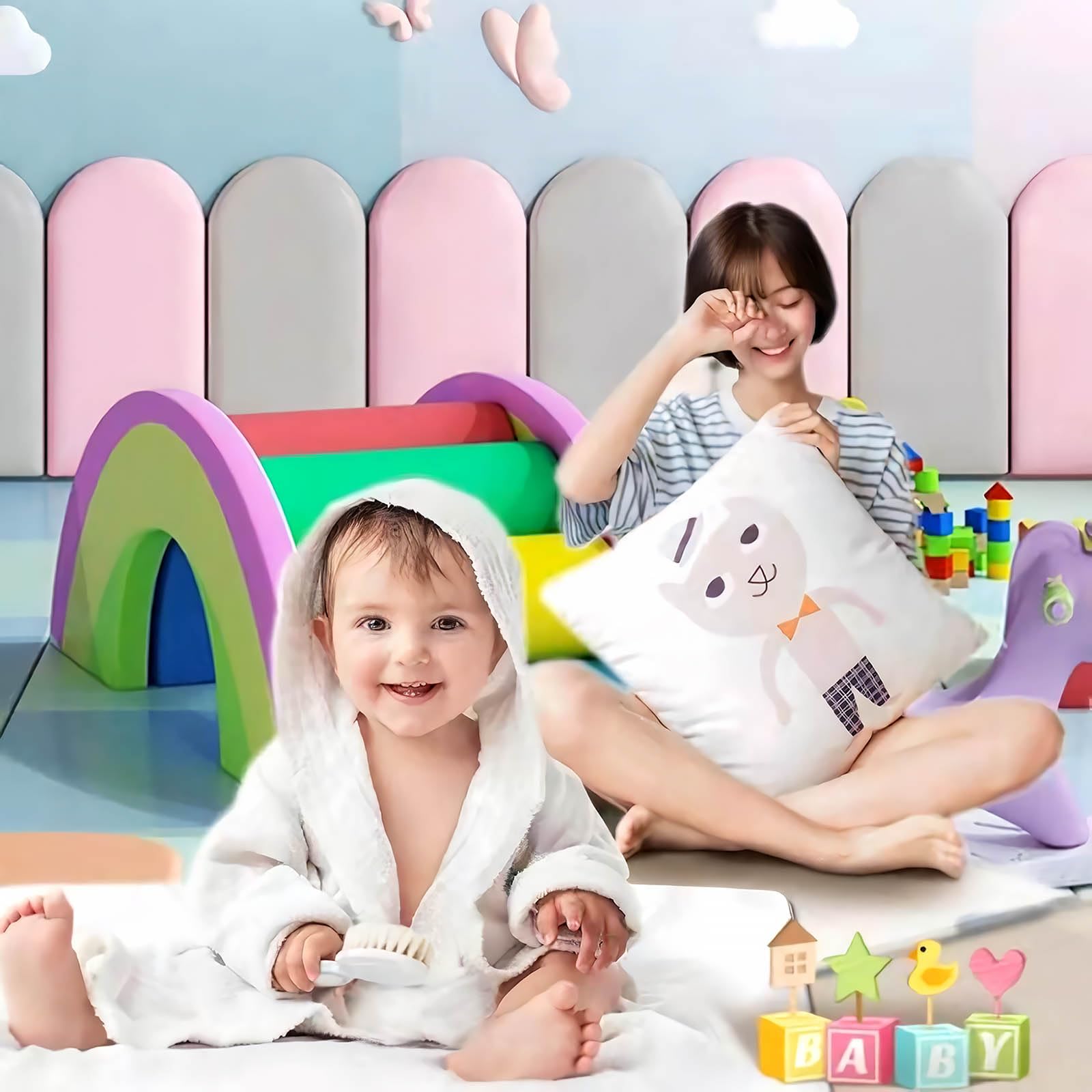 Acolchado de Pared para Niños con Autismo, 4 Paneles de - Imagen 7