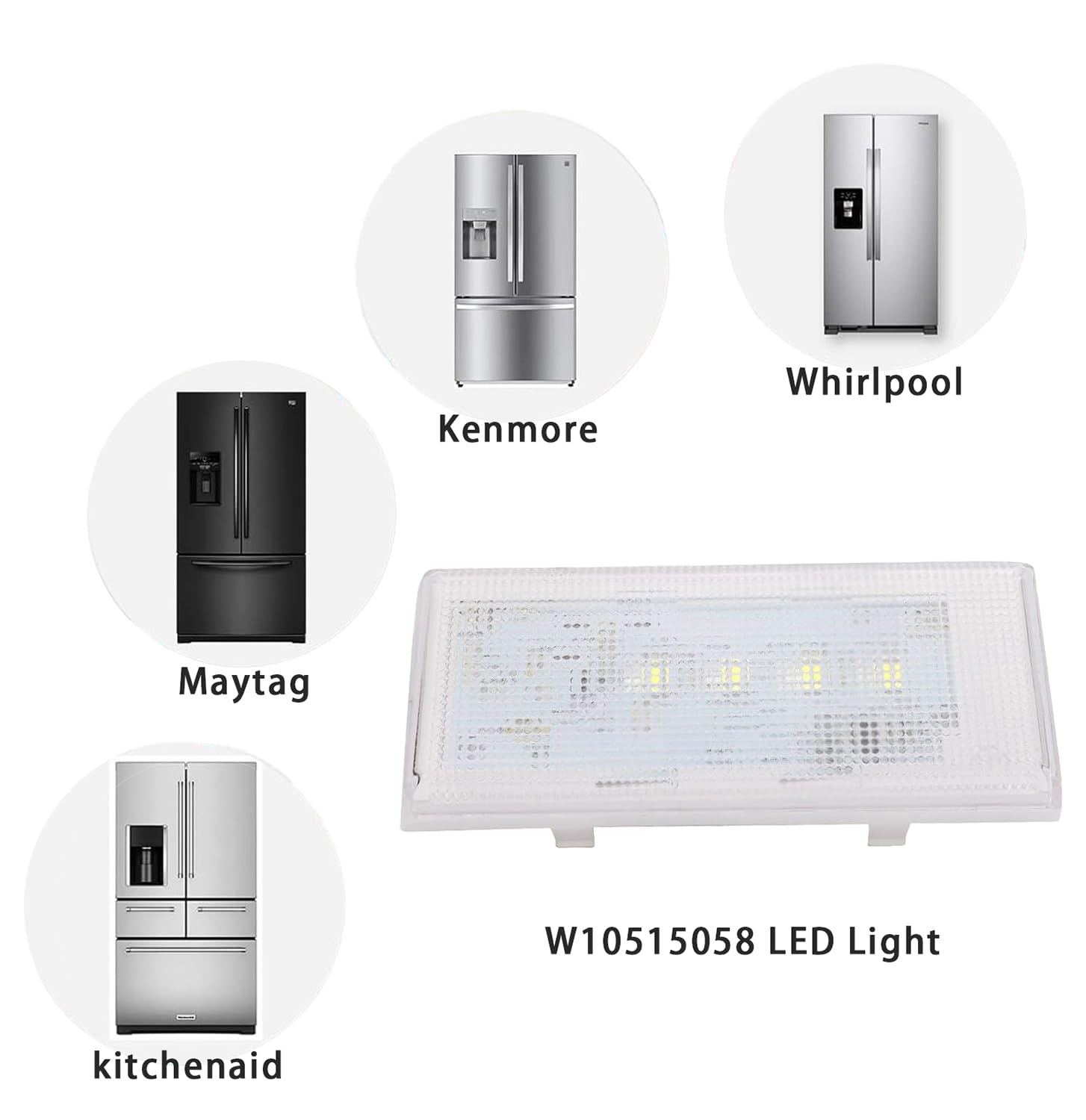 W10515058 para Refrigerador Whirlpool Luz LED WPW10515058 - Imagen 6