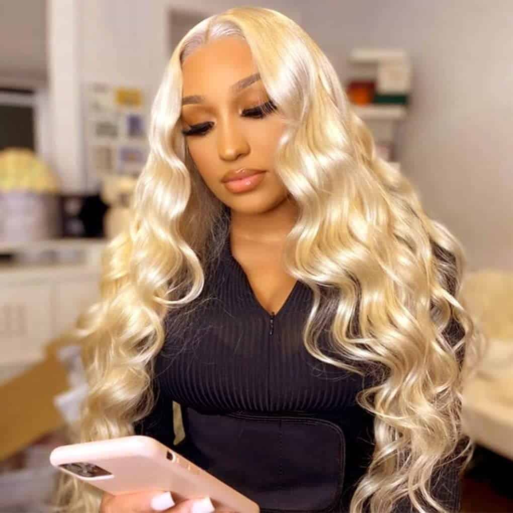 Pelucas de Encaje Rubio GIANNAY - Ondas Sueltas, Peluca - Imagen 8