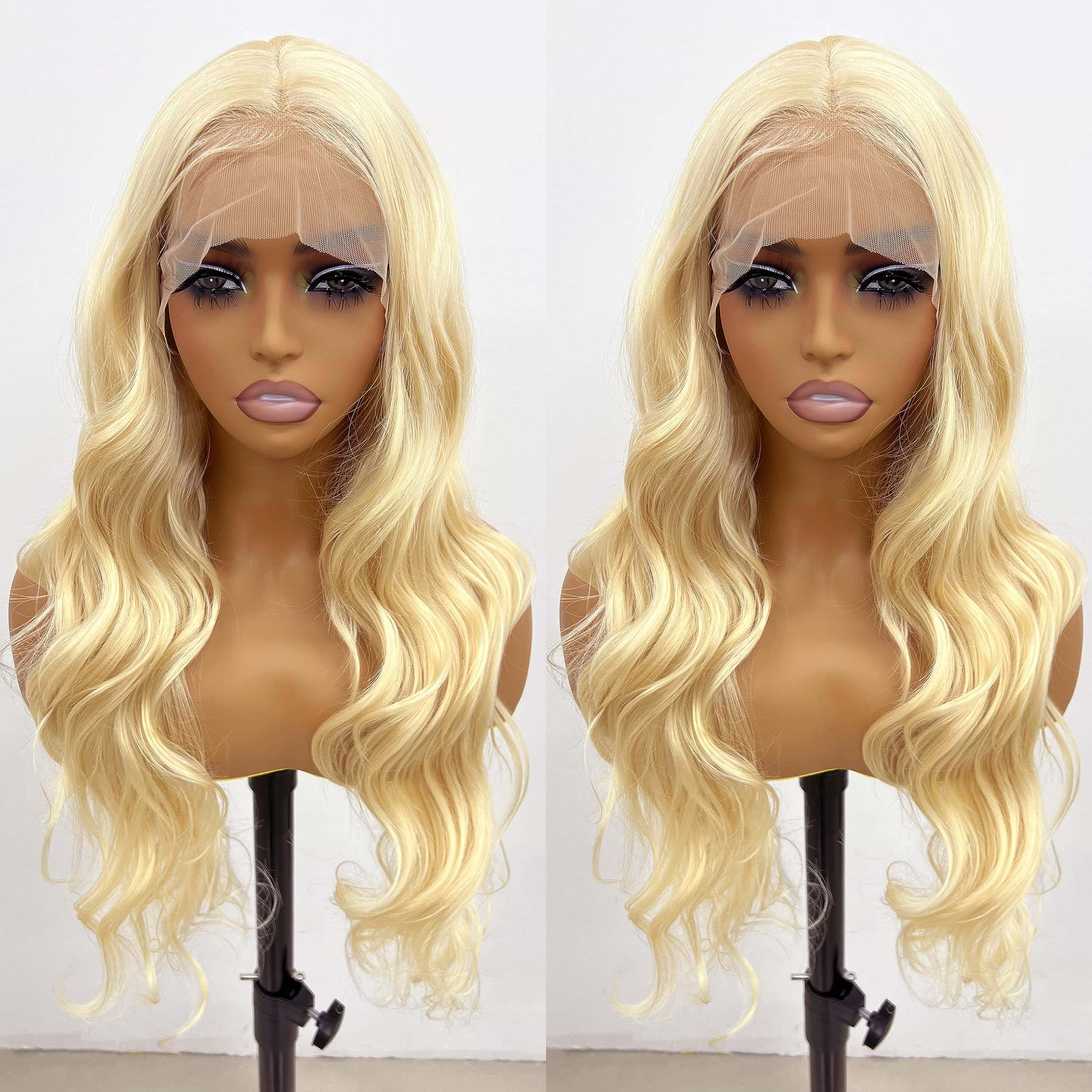 Pelucas de Encaje Rubio GIANNAY - Ondas Sueltas, Peluca - Imagen 3