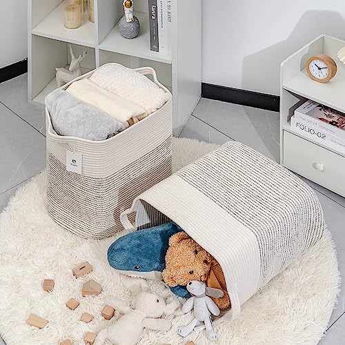 Cestas de Almacenamiento Laughbird para -Blanco/Línea Negra - Imagen 6