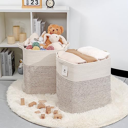 Cestas de Almacenamiento Laughbird para -Blanco/Línea Negra - Imagen 5