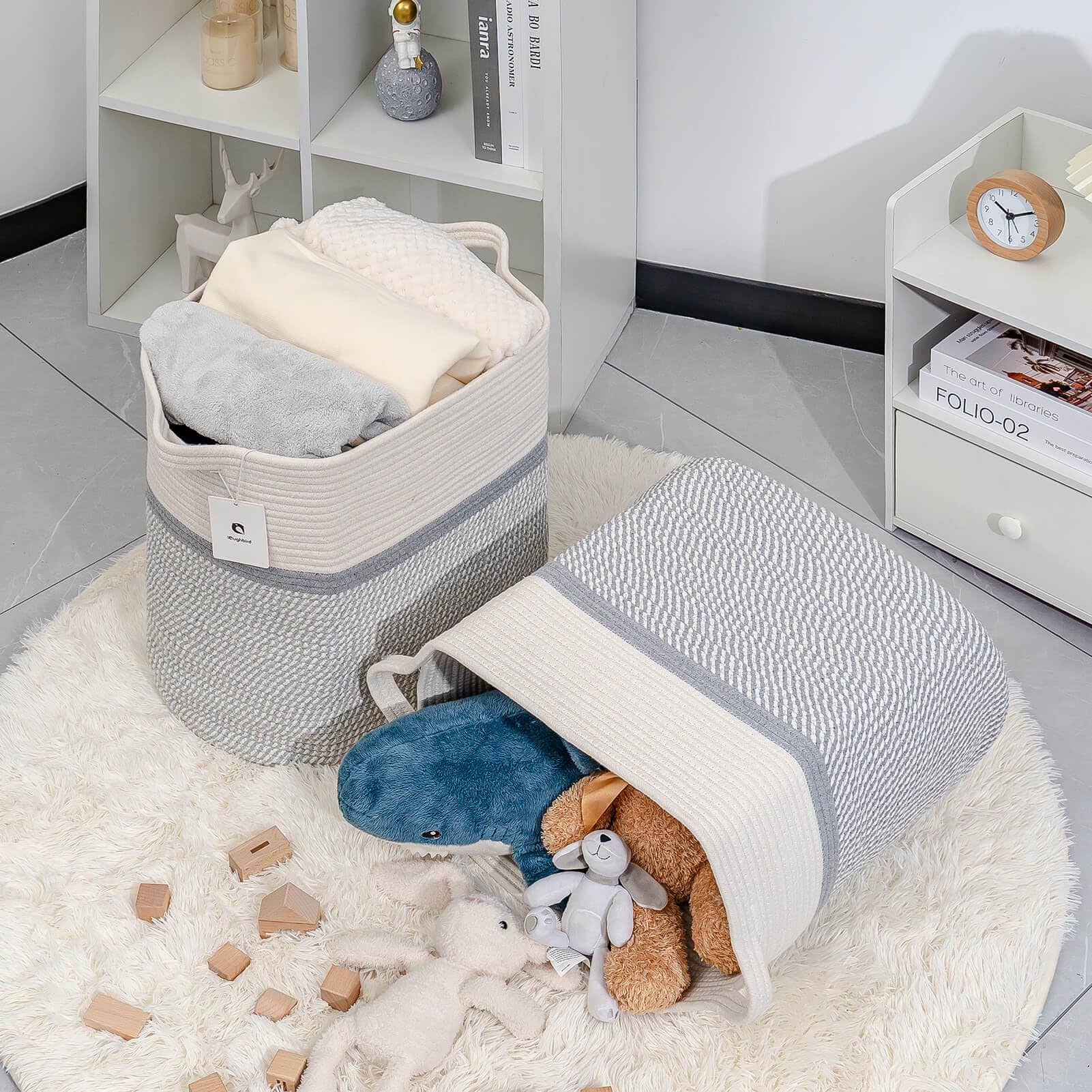 Canastas de Almacenamiento Laughbird para Ropa, Cesta de - Imagen 6