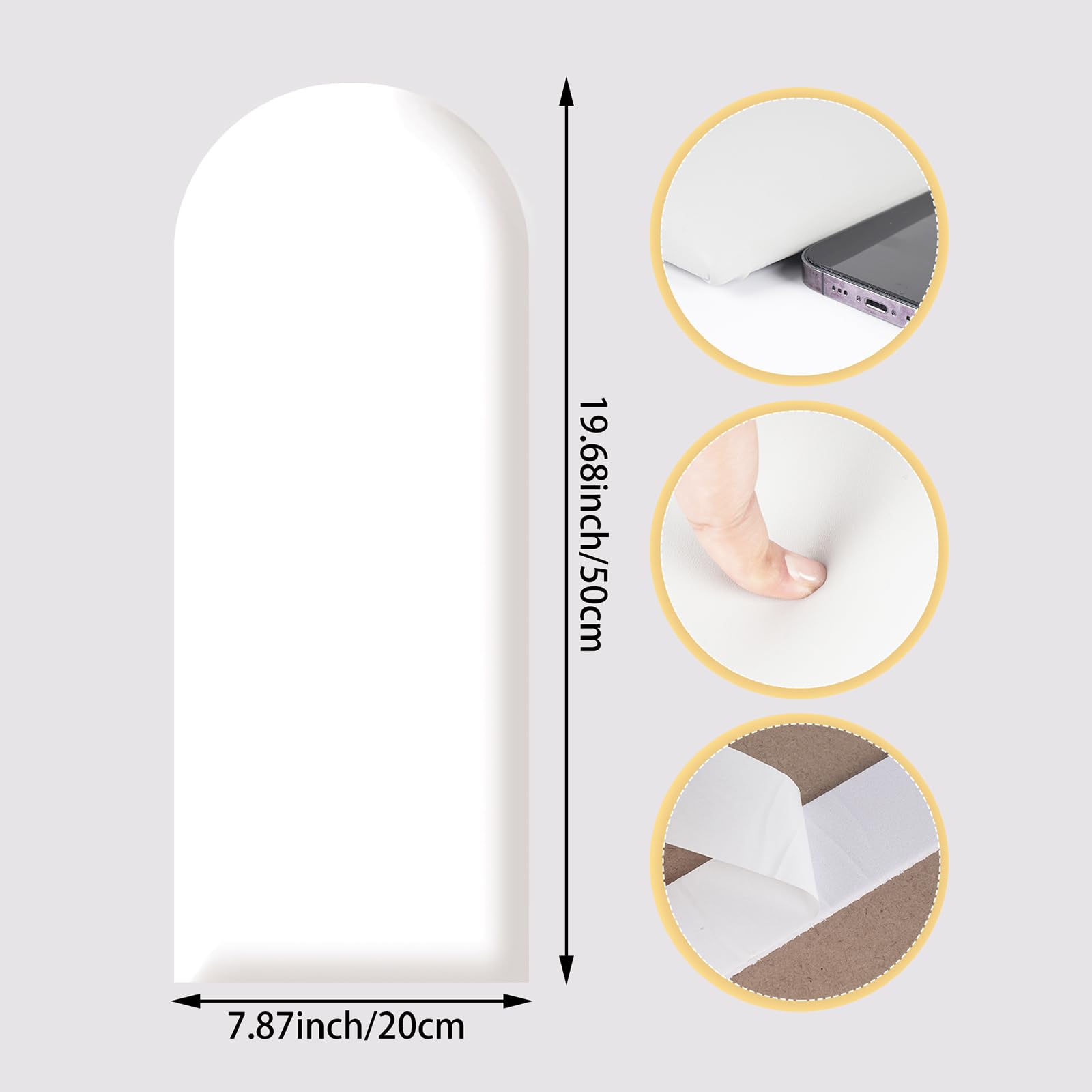 Paneles de Pared Autoadhesivos PINJIE, 4 piezas Cabecera - Imagen 4