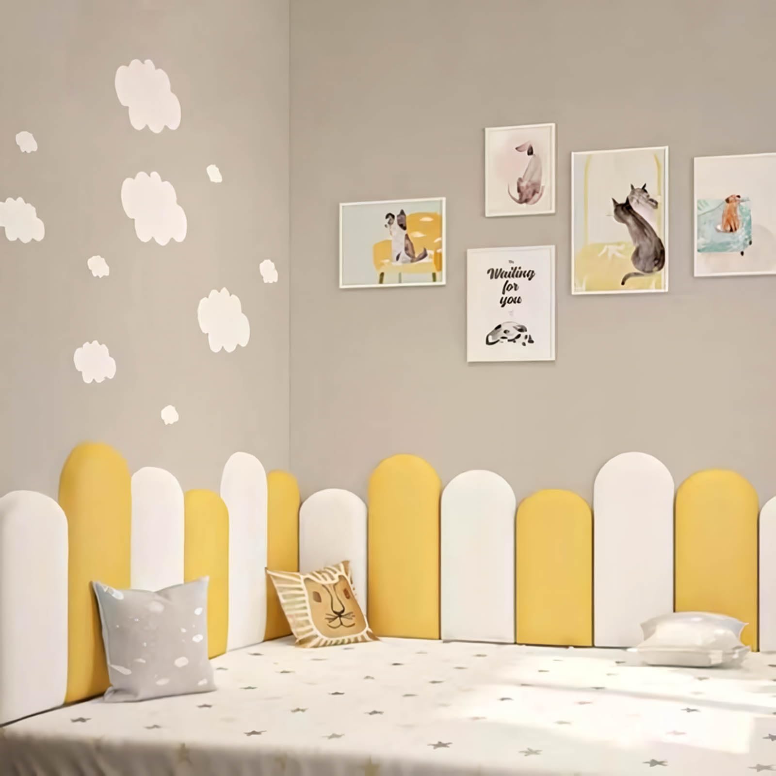 Paneles de Pared Autoadhesivos PINJIE, 4 piezas Cabecera - Imagen 5