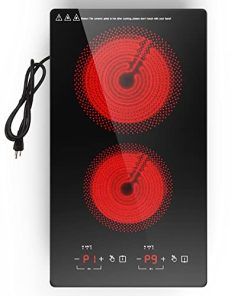 POTFYA Doble Placa Eléctrica, Estufa Eléctrica 110V 2100W,