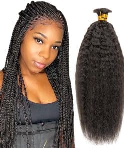 Niawigs Cabello Humano a Granel Brasileño para Trenzas 100