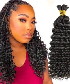 Cabello Trenzado a Granel de Cabello Humano Brasileño Deep