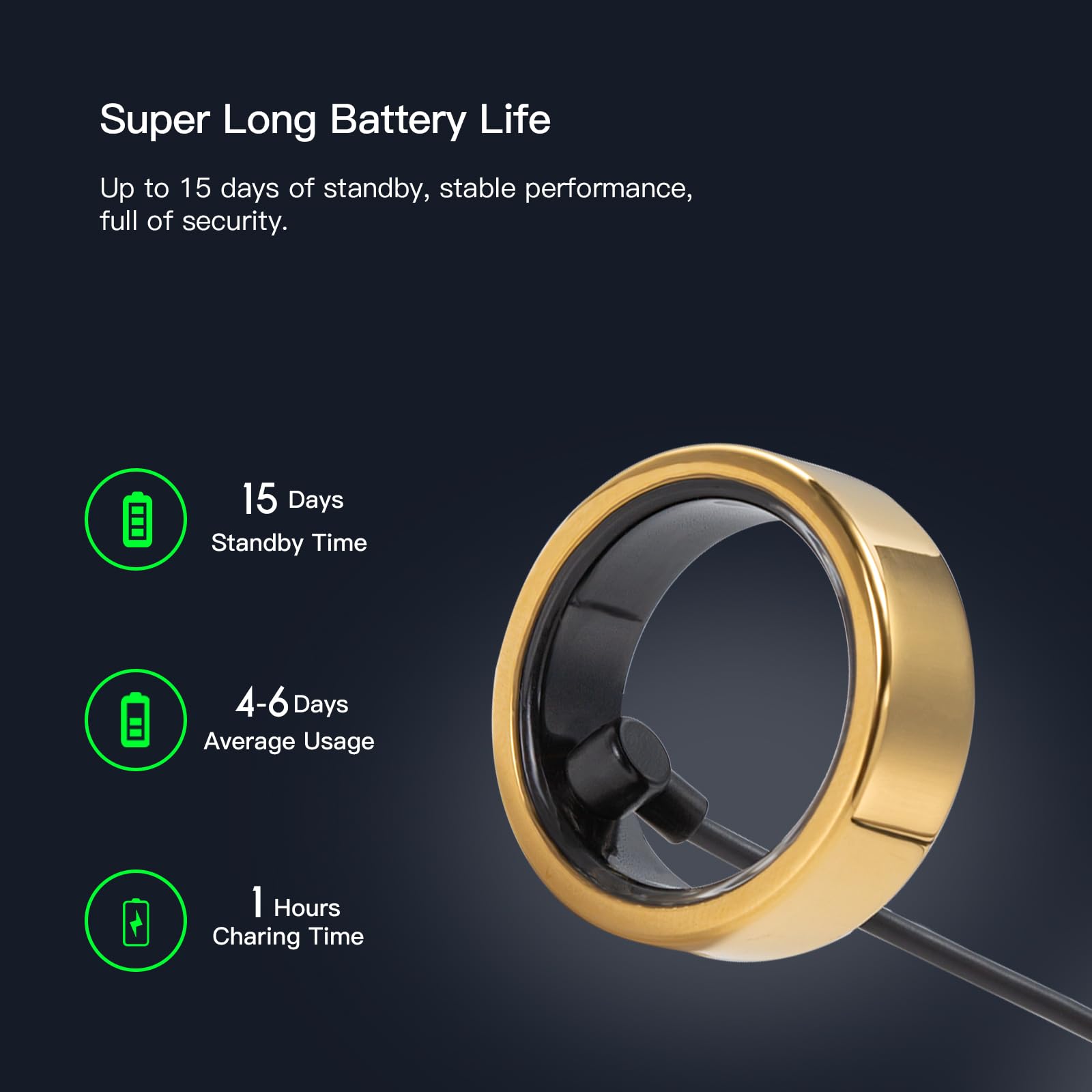 Anillo Inteligente Rastreador de Salud, Monitor de Fitness - Imagen 8