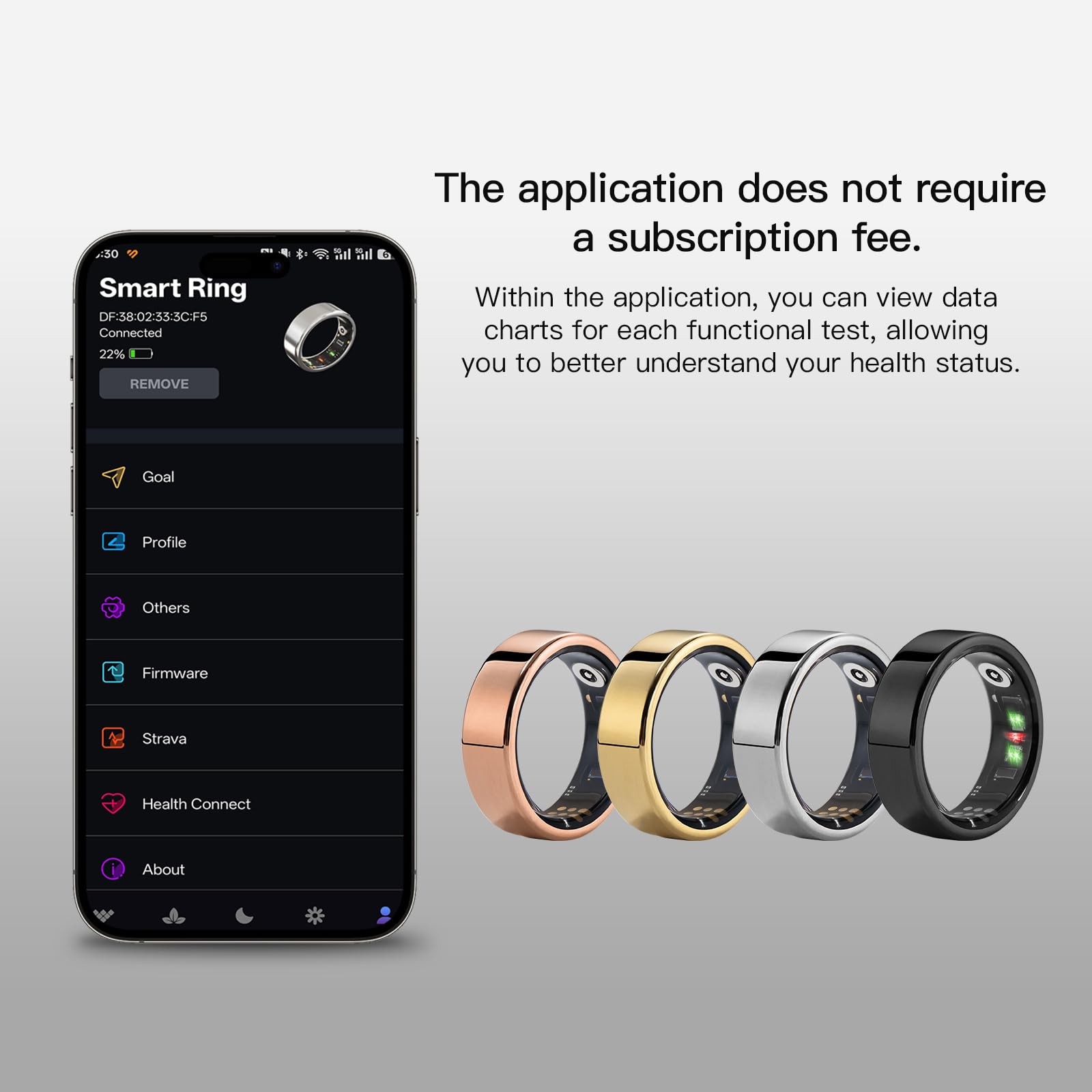 Anillo Inteligente Rastreador de Salud, Monitor de Fitness - Imagen 6