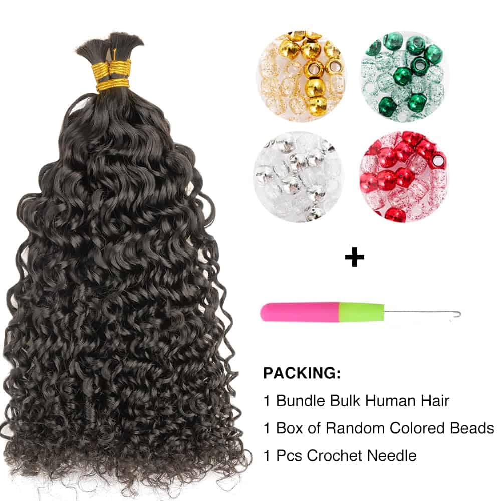 Cabello Rizado a Granel de Niawigs para Trenzar Cabello - Imagen 3