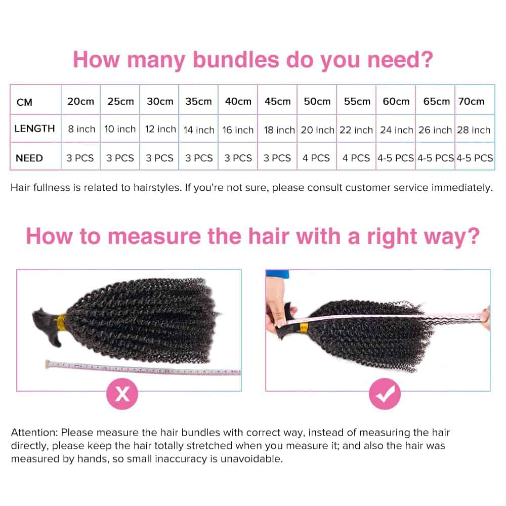 Cabello Rizado a Granel de Niawigs para Trenzar Cabello - Imagen 7