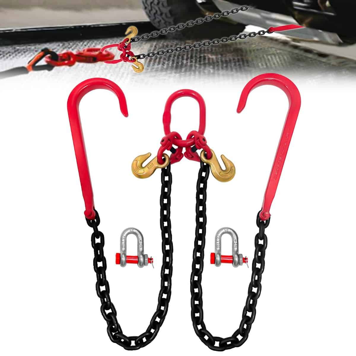 Cadena de remolque en V con eslabón de cadena de transporte